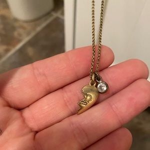 Juicy Couture friendship heart necklace